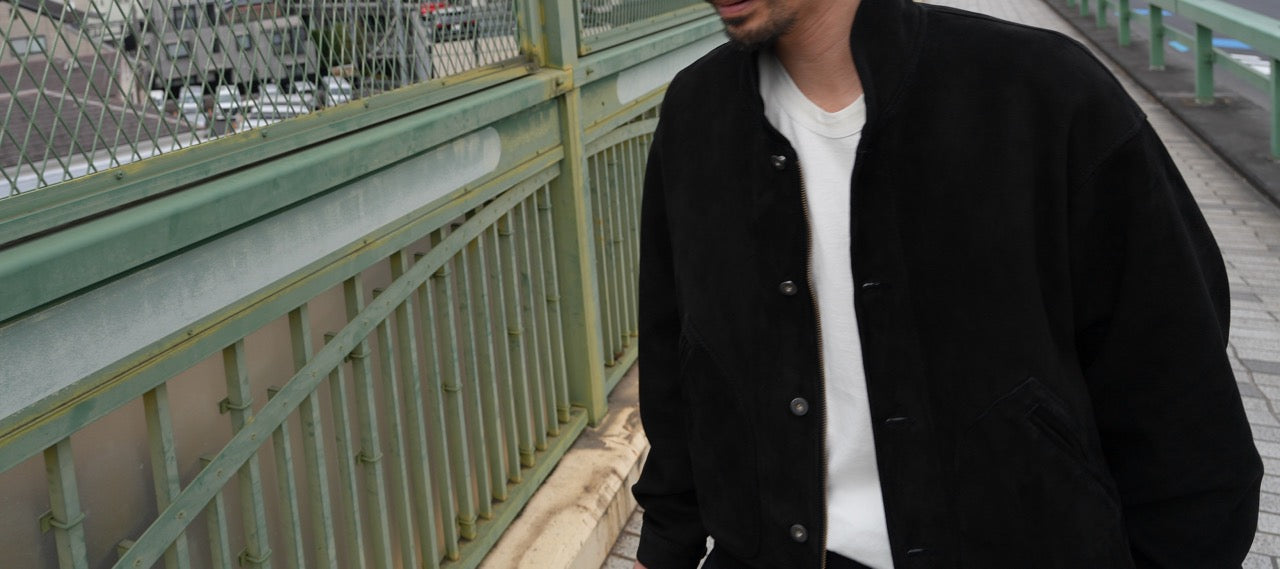 nrw jacket ・ナルウ ジャケット(鹿表革、バフ掛け)(予約受付商品9月以降発売)