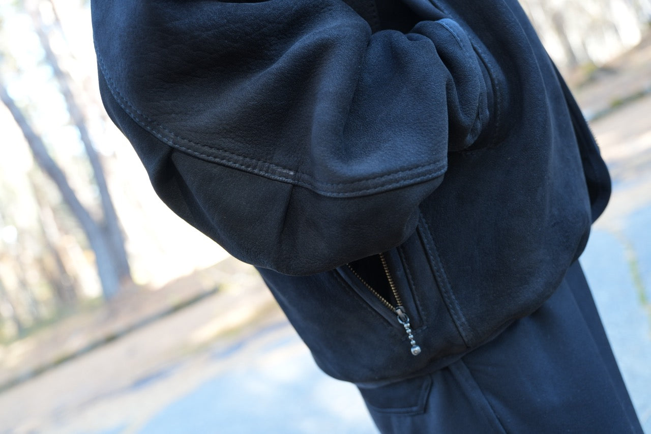 koto jacket・コト ジャケット(鹿表革、バフ掛け)(予約受付商品9月以降発売)