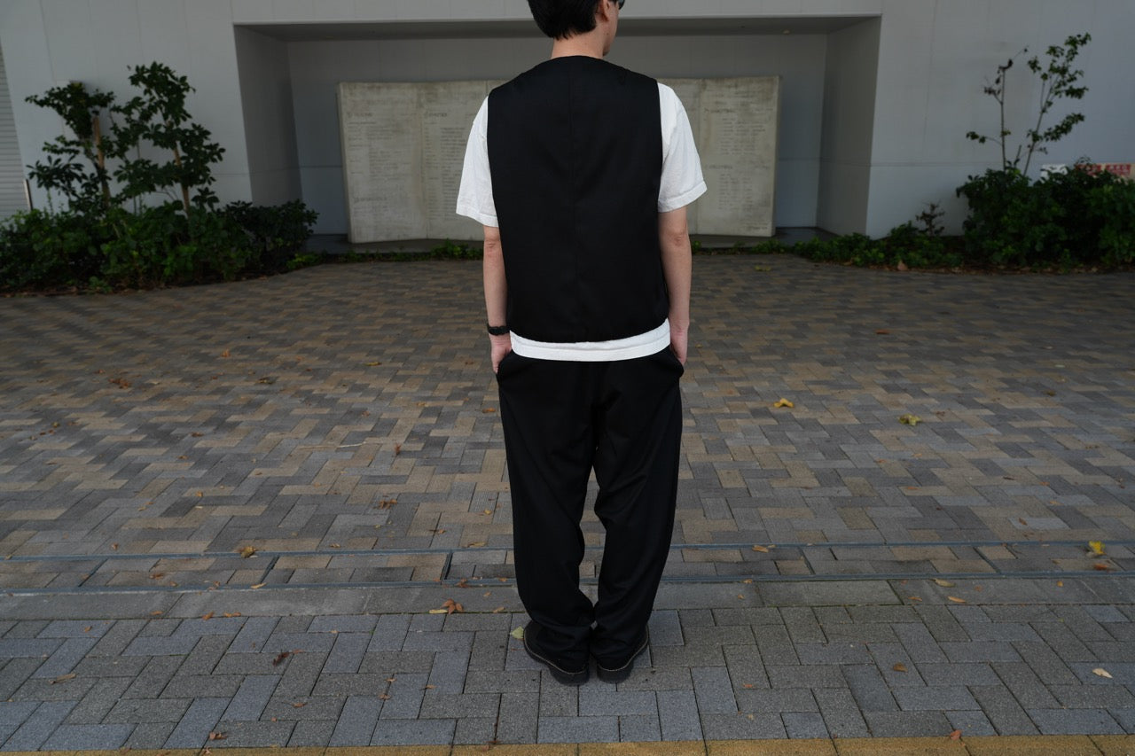 oshie vest・オシエ　ベスト(ウールデニム)（予約受付商品9月以降発売）