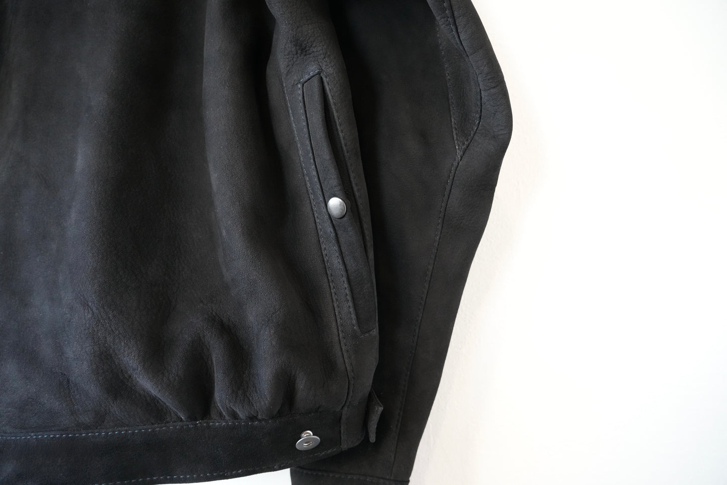 nrw jacket ・ナルウ　ジャケット(鹿表革､バフ掛け)（予約受付商品9月以降発売）