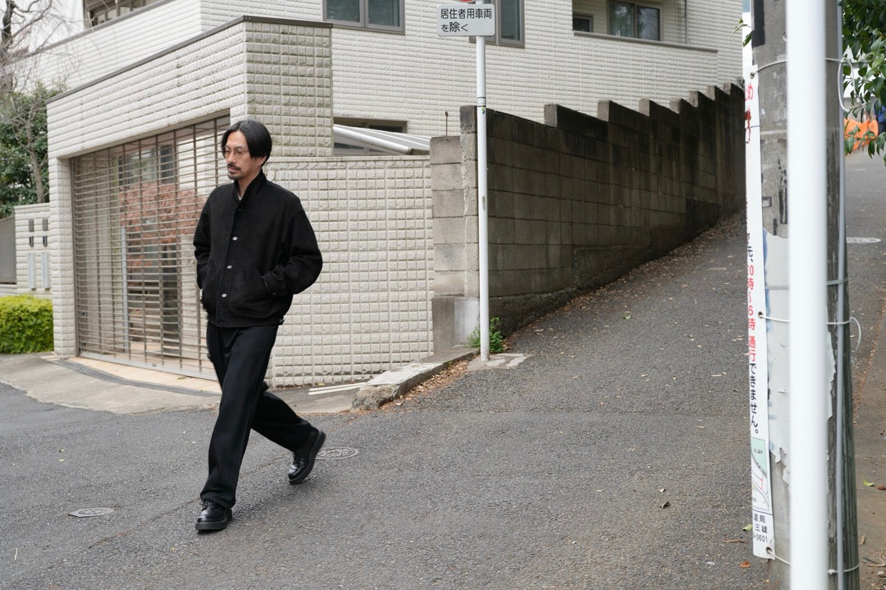 nrw jacket ・ナルウ　ジャケット(鹿表革､バフ掛け)（予約受付商品9月以降発売）