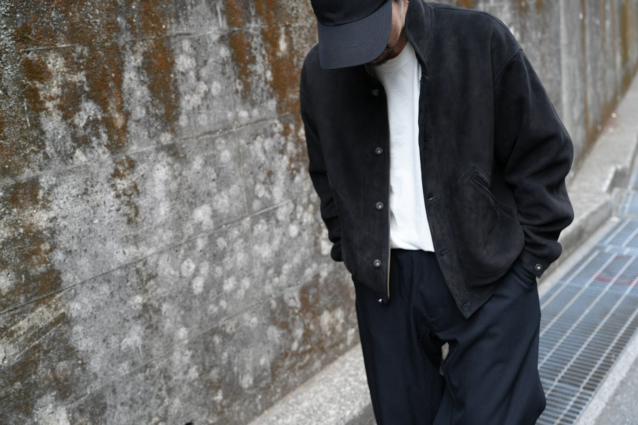 nrw jacket ・ナルウ　ジャケット(鹿表革､バフ掛け)（予約受付商品9月以降発売）